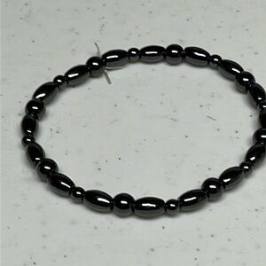 Handmade Bracelet Black Beaded